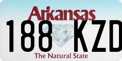AR license plate 188KZD