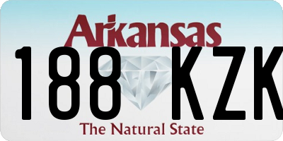 AR license plate 188KZK