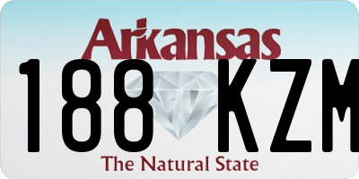 AR license plate 188KZM
