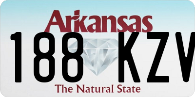 AR license plate 188KZV