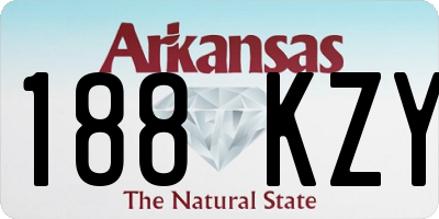 AR license plate 188KZY