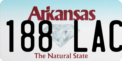 AR license plate 188LAC