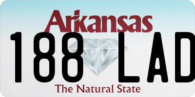 AR license plate 188LAD