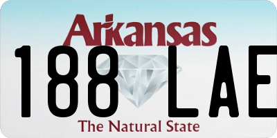 AR license plate 188LAE