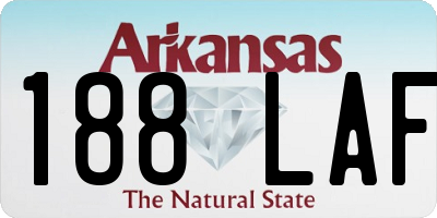 AR license plate 188LAF