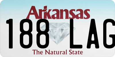 AR license plate 188LAG