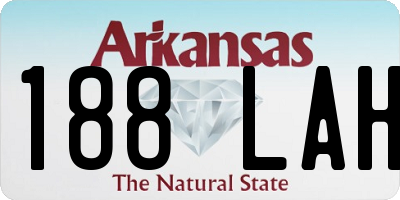 AR license plate 188LAH