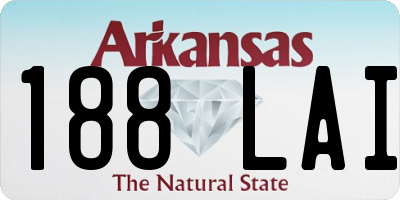 AR license plate 188LAI