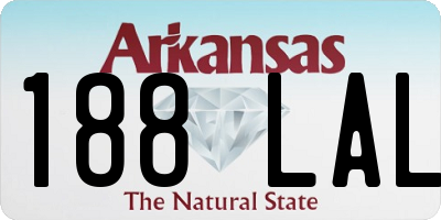 AR license plate 188LAL