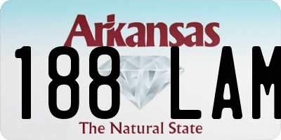 AR license plate 188LAM