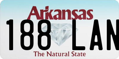 AR license plate 188LAN