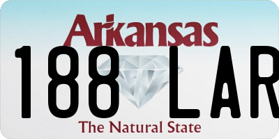AR license plate 188LAR