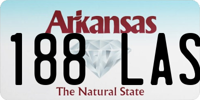 AR license plate 188LAS