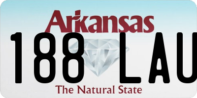 AR license plate 188LAU