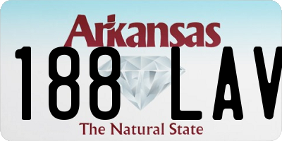 AR license plate 188LAV
