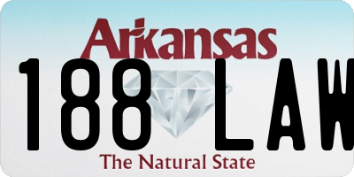 AR license plate 188LAW