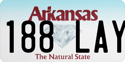 AR license plate 188LAY