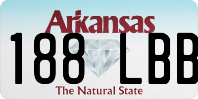 AR license plate 188LBB