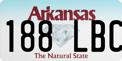 AR license plate 188LBC