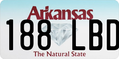 AR license plate 188LBD