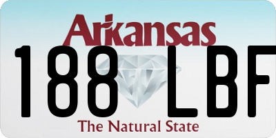 AR license plate 188LBF