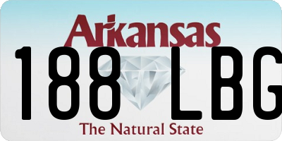 AR license plate 188LBG