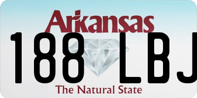 AR license plate 188LBJ