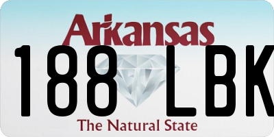 AR license plate 188LBK