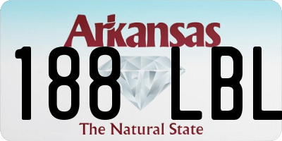 AR license plate 188LBL