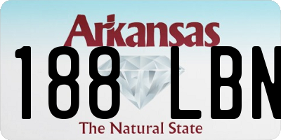 AR license plate 188LBN