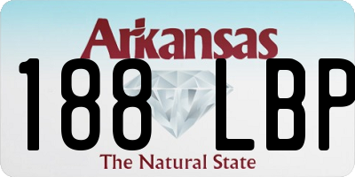 AR license plate 188LBP