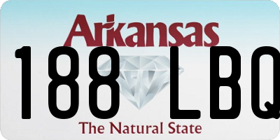 AR license plate 188LBQ