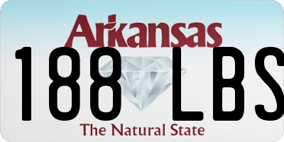 AR license plate 188LBS
