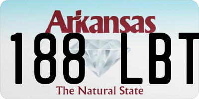 AR license plate 188LBT