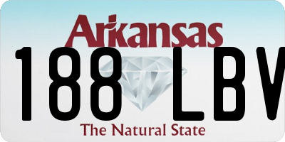 AR license plate 188LBV