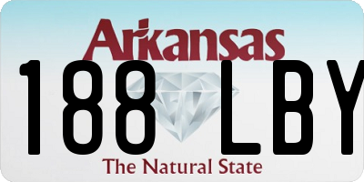 AR license plate 188LBY