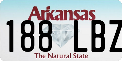 AR license plate 188LBZ