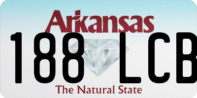 AR license plate 188LCB