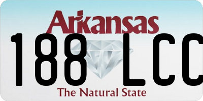 AR license plate 188LCC