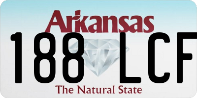 AR license plate 188LCF