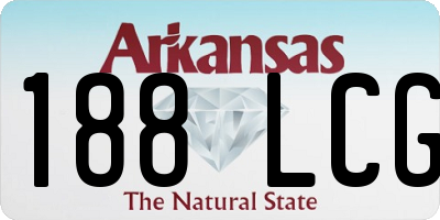 AR license plate 188LCG
