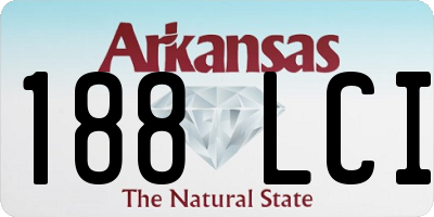 AR license plate 188LCI