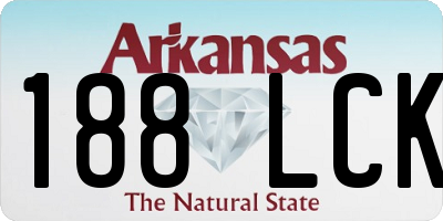 AR license plate 188LCK