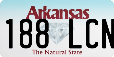 AR license plate 188LCN