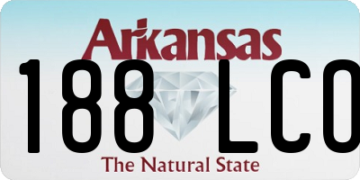 AR license plate 188LCO
