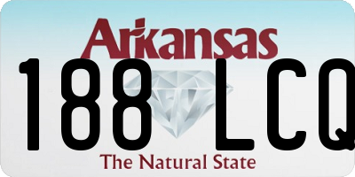 AR license plate 188LCQ