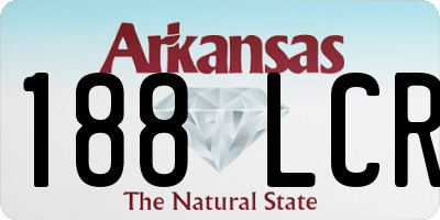 AR license plate 188LCR