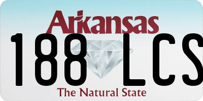 AR license plate 188LCS