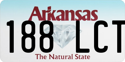 AR license plate 188LCT