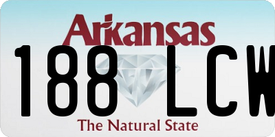 AR license plate 188LCW